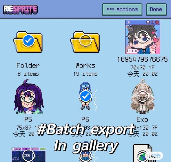 iPhone 上批量导出
